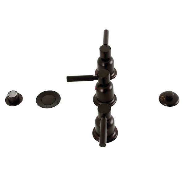Kingston Brass ThreeHandle Bidet Faucet, Oil Rubbed Bronze KB6325DL - main